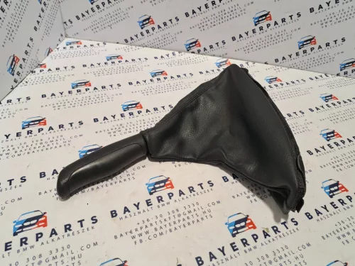 BMW E46 fekete bőr kézifék szoknya zsák markolat