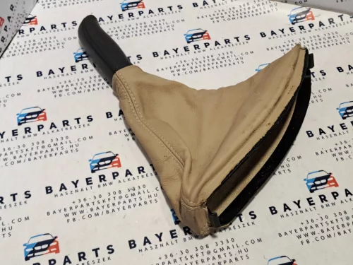 BMW E46 bézs beige bőr kézifékszoknya kézifék szoknya zsák bőr markolattal