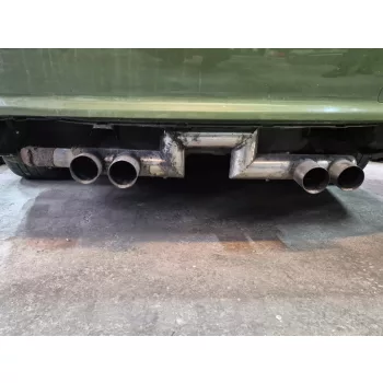   BMW E46 318d 320d 136le 150le hátsó kipufogó dob rendszer - dupla csöves - tákolt