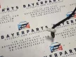 BMW E46 sedan touring fekete Schwarz 2 bal visszapillantó tükör - high glossy talppal