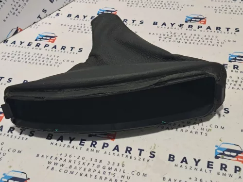 BMW E46 fekete bőr kézifék szoknya zsák bőr 