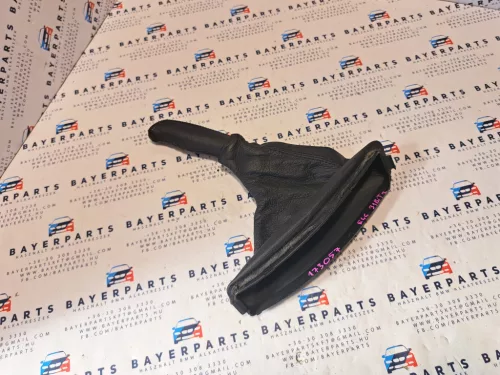 BMW E46 fekete bőr kézifék szoknya zsák bőr markolattal