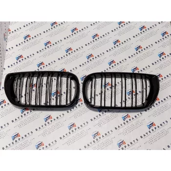   BMW E46 facelift sedan touring új fényes fekete dupla pálcás vese hűtőrács