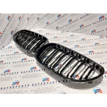 BMW E60 E61 új dupla fényes fekete vese hűtőrács BMW E60 E61 új dupla fényes fekete vese hűtőrács