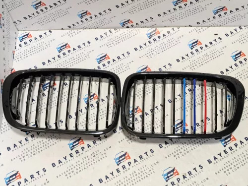 BMW E46 sedan touring új fényes fekete M vese hűtőrács - kis hibával