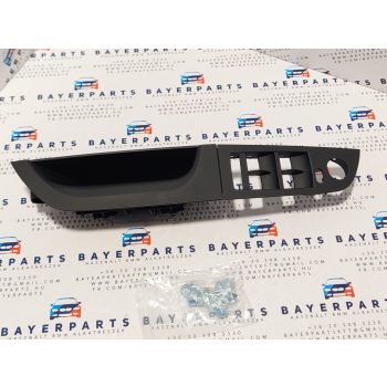 BMW E90 E91 fekete bal első ajtóbehúzó fogantyú kapaszkodó ajtó behúzó karfa - hosszú - sima tükrös   BMW E90 E91 fekete bal első ajtóbehúzó fogantyú kapaszkodó ajtó behúzó karfa - hosszú - sima tükrös