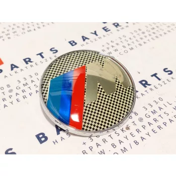   Bmw E46 E90 F30 stb. 74mm bontott hátsó "M" embléma