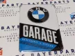 BMW Garage garázs retró fémplakát  fém képeslap tábla  (10x14cm)