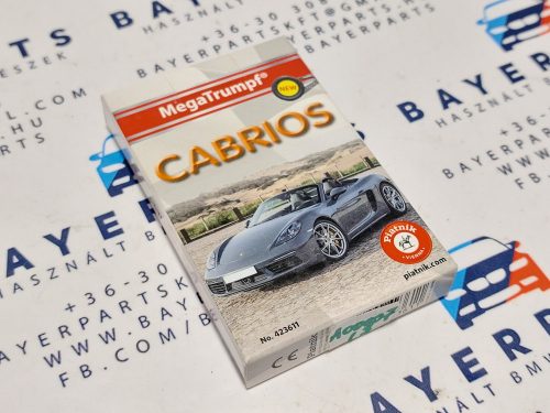 Cabrios cabrio kabrio autók autós kvartett kártya autóskártya