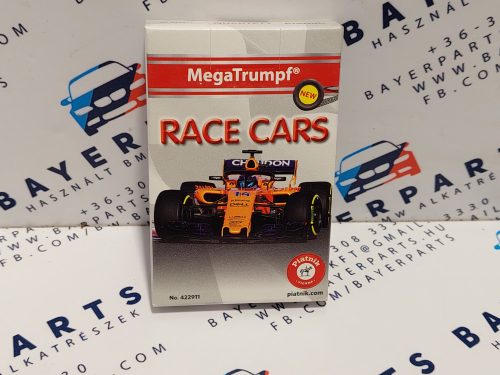 RACE CARS versenyutók autós autók autós kvartett kártya autóskártya