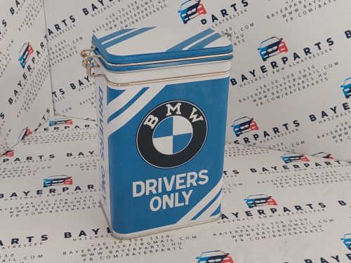 BMW Drivers only csatos fém doboz tároló tárolódoboz 