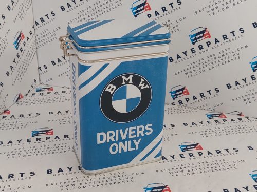 BMW Drivers only csatos fém doboz tároló tárolódoboz