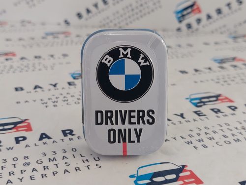 BMW Drivers only - fehér - fém cukorkás doboz fémdoboz (15g)