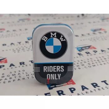BMW Riders only fém cukorkás doboz fémdoboz (15g)