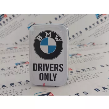   BMW Drivers only - fehér - fém cukorkás doboz fémdoboz (40g)