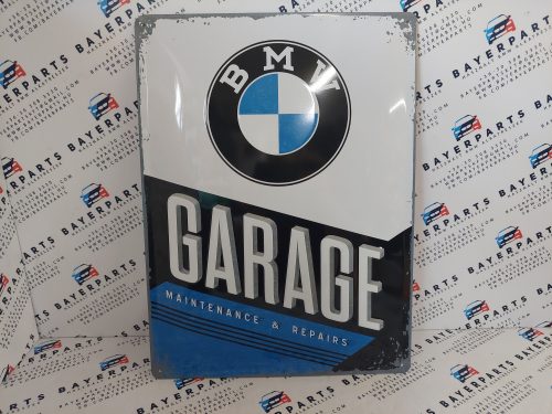BMW Garage fémplakát  fém tábla (30x40cm)