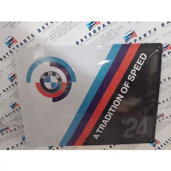   BMW " A tradition of speed " fémplakát  fém tábla (40x30cm)