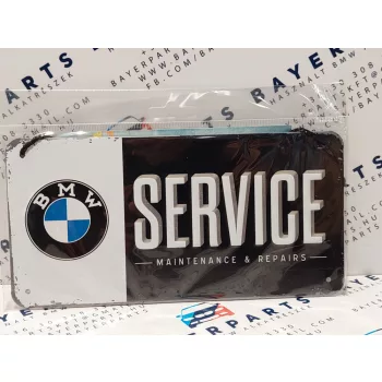 BMW Service akasztós fémplakát  fém tábla (20x10cm)