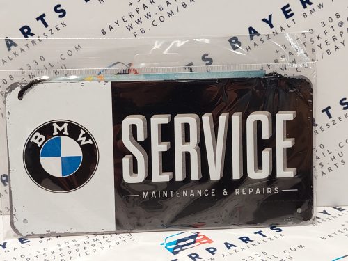 BMW Service akasztós fémplakát  fém tábla (20x10cm)