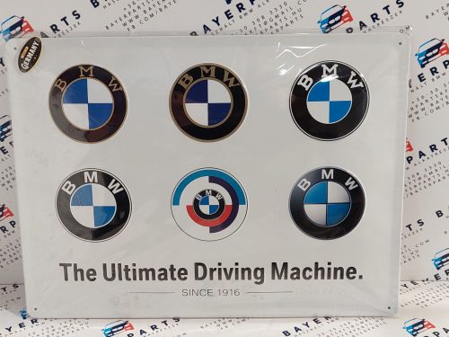 BMW The Ultimate Driving Machine - fémplakát  fém tábla (40x30cm)