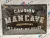 Caution - Man cave - My cave my rules - fémplakát  fém tábla (30x20 cm)