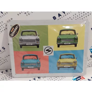 Trabant Trabi - fémplakát  fém tábla  (20x15cm)