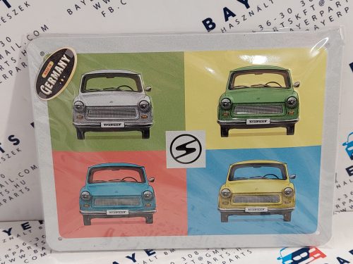 Trabant Trabi - fémplakát  fém tábla  (20x15cm)