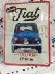 Fiat 500 - fémplakát  fém tábla  (15x20cm)