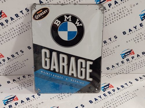 BMW Garage - fémplakát  fém tábla  (15x20cm)