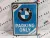 BMW Parking Only - fémplakát  fém tábla  (15x20cm)