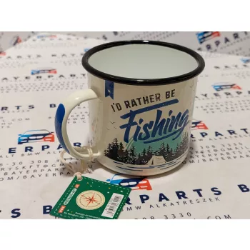 Horgász - I'd rather be fishing - fém bögre