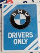 BMW Drivers only hűtőmágnes hűtő mágnes