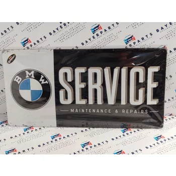 BMW Service fémplakát  fém tábla (50x25cm)