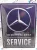 Mercedes - Benz service - fémplakát  fém tábla (30x40cm)