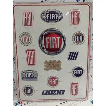 Fiat Logo - fémplakát  fém tábla (30x40cm)