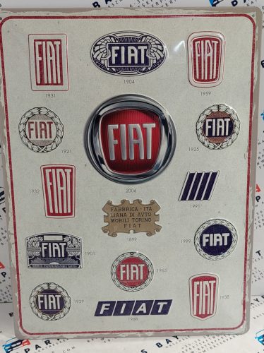 Fiat Logo - fémplakát  fém tábla (30x40cm)