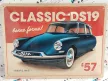 Citroen DS 19 - fémplakát  fém tábla (40x30cm)