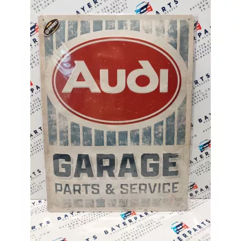 Audi Garage - fémplakát  fém tábla (30x40cm)