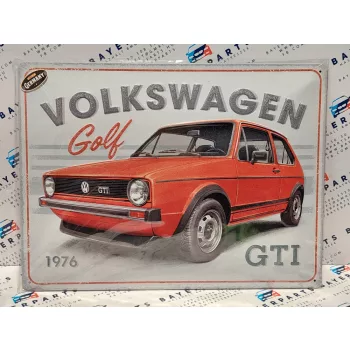 Volkswagen Golf GTI - fémplakát  fém tábla v