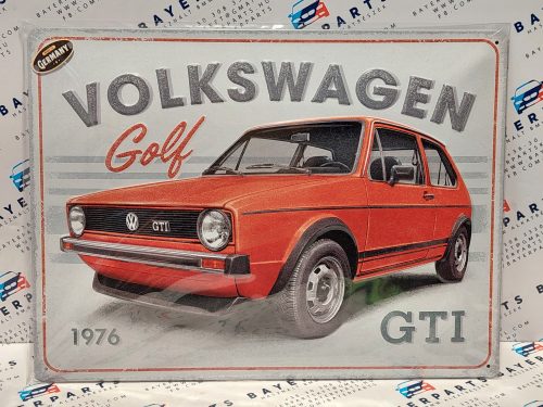 Volkswagen Golf GTI - fémplakát  fém tábla v