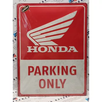 Honda Parking Only - fémplakát  fém tábla (30x40cm)