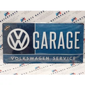 Volkswagen Garage Service fémplakát  fém tábla (50x25cm)