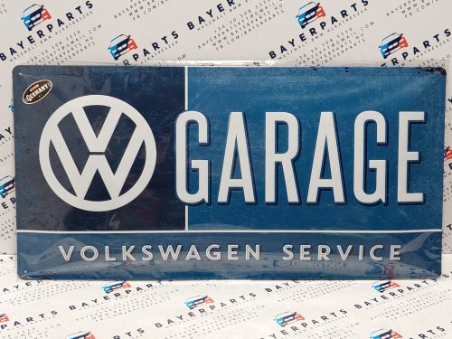 Volkswagen Garage Service fémplakát  fém tábla (50x25cm)