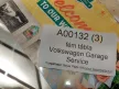 Volkswagen Garage Service fémplakát  fém tábla (50x25cm)