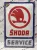 Skoda Service fémplakát  fém tábla (20x30 cm)