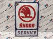 Skoda Service fémplakát  fém tábla (20x30 cm)