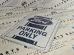 Ford Parking Only - fémplakát  fém tábla  (15x20cm)