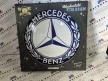 Mercedes fém kör tábla - fémplakát  fém (35cm)