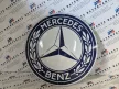 Mercedes fém kör tábla - fémplakát  fém (35cm)