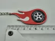 Hot Wheels - piros láng felni kulcstartó 